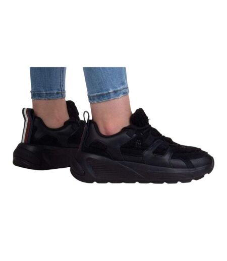 Baskets Style À Poils Femme Noir Tommy Hilfiger