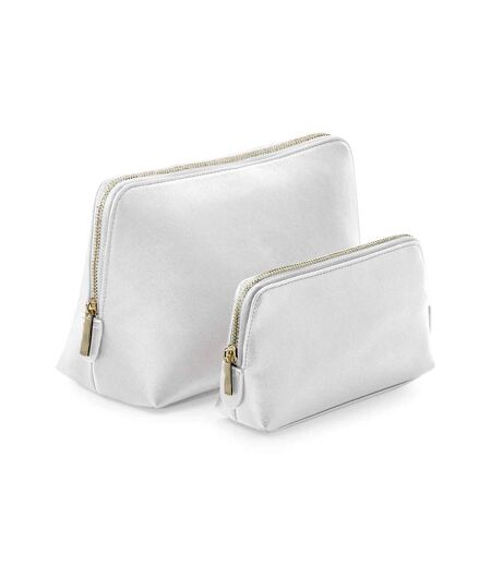 Bagbase Boutique Leather-Look PU Accessory Bag (Soft White) (L)