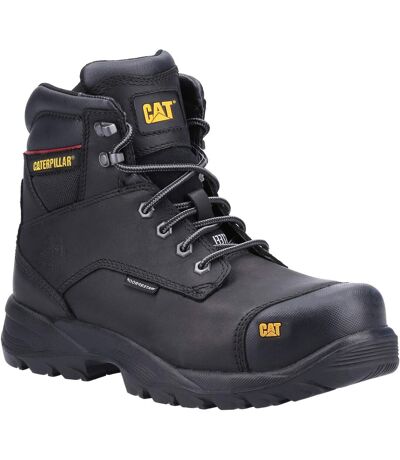 Caterpillar Mens Spiro Lace Up Waterproof Safety Boot (Black) - UTFS6548