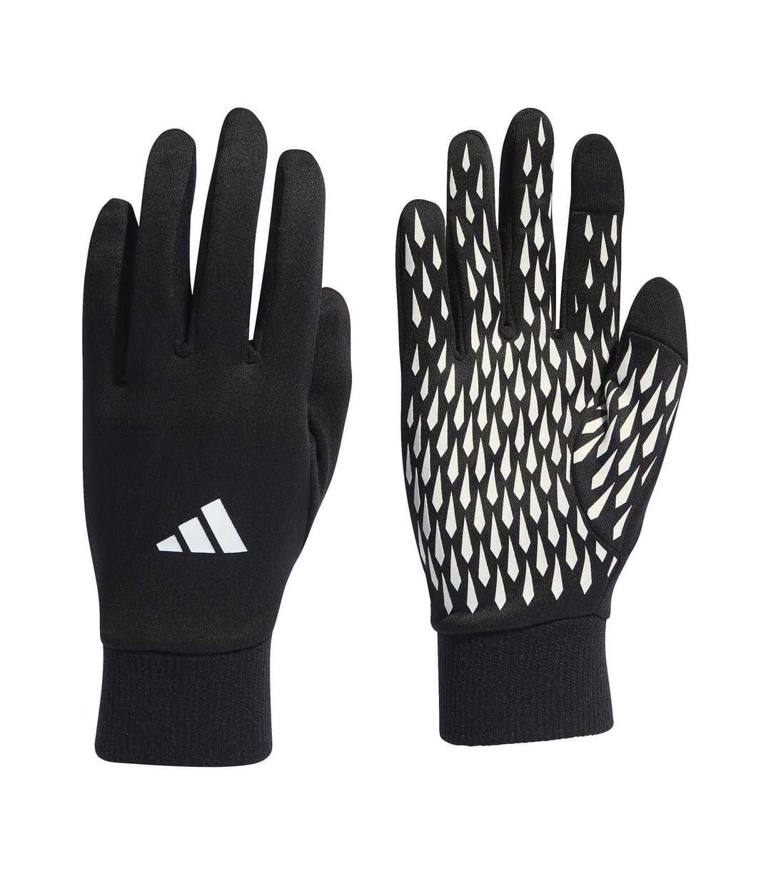 Unisex Adult Geometric Pattern Football Competition Gloves Black White Adidas-3