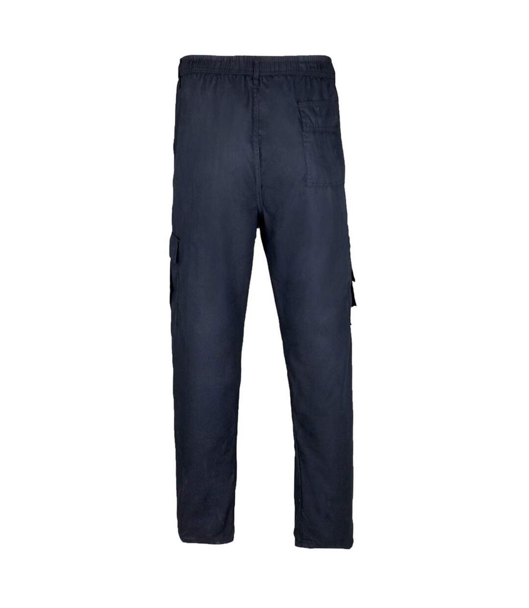 Mens Multi Pocket Cargo Trousers Navy Krisp-2