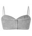 Haut Tube Motif/style Paillettes Femme Argenté Off White-2