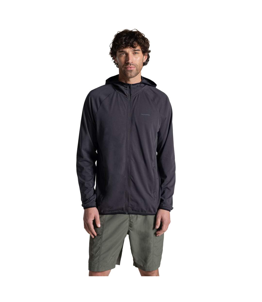 Mens Nadim Nosilife Hooded Jacket Dark Iron Craghoppers-1