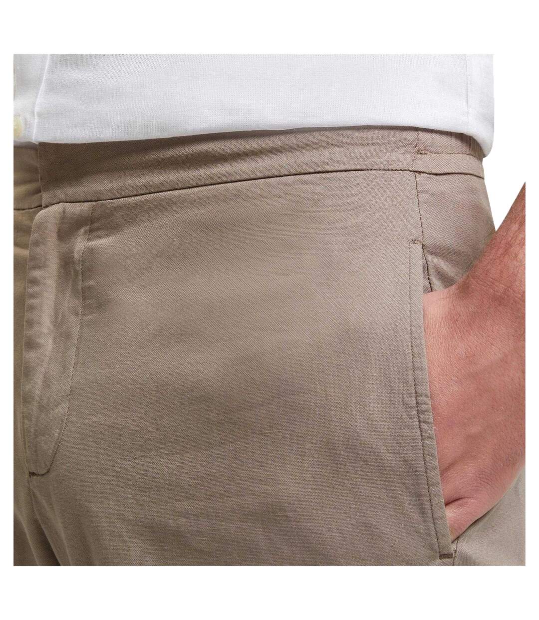 Mens Straight Leg Trousers Brown Ted Baker-4