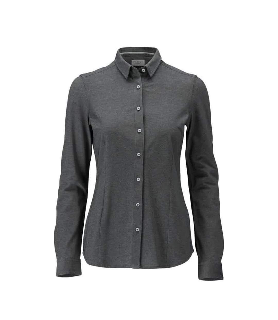 Womens/ladies Frontline Shirt Dark Anthracite Light Grey Flecked Mascot-1