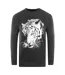 Unisex Adult Tiger Logo Sweatshirt Black Cavalli Class-1