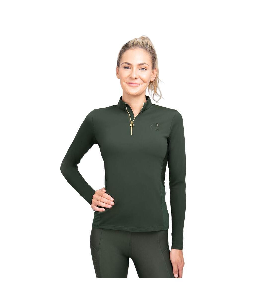 Haut thermique ednam femme vert sombre Coldstream