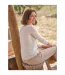 Womens/ladies Cashmere V Neck Jumper Cream WoolOvers-1