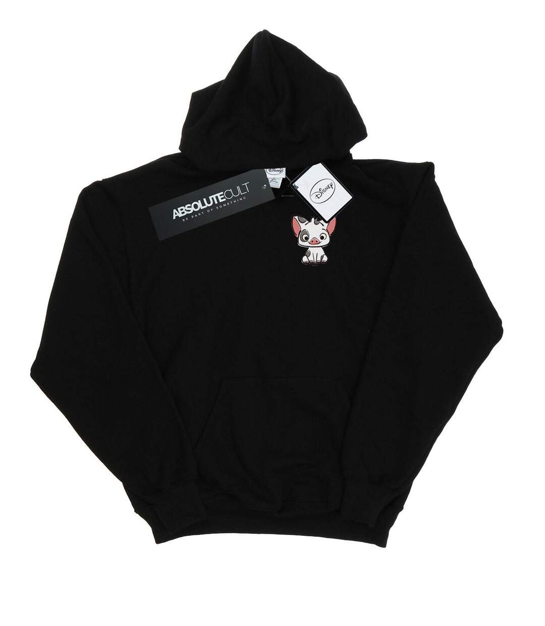 Disney - Sweat à capuche MOANA PUA THE PIG BREAST PRINT - Femme (Noir) - UTBI11535-1