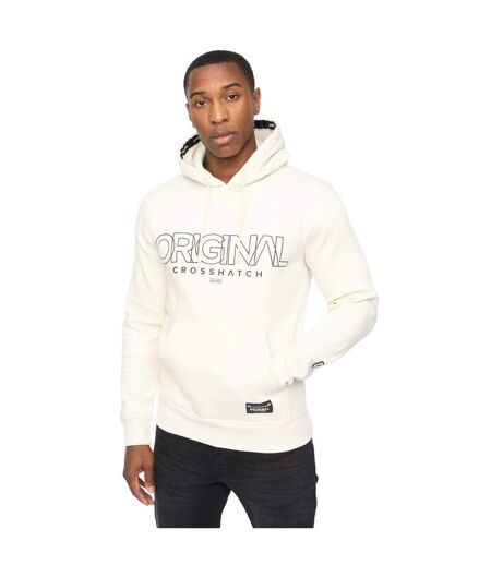 Sweat À Capuche Carrimoore Homme Blanc Cassé Crosshatch