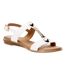 Sandales renoir femme blanc Lunar