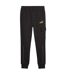 Mens Logo Regular Cargo Jogging Bottoms  Black Puma-2