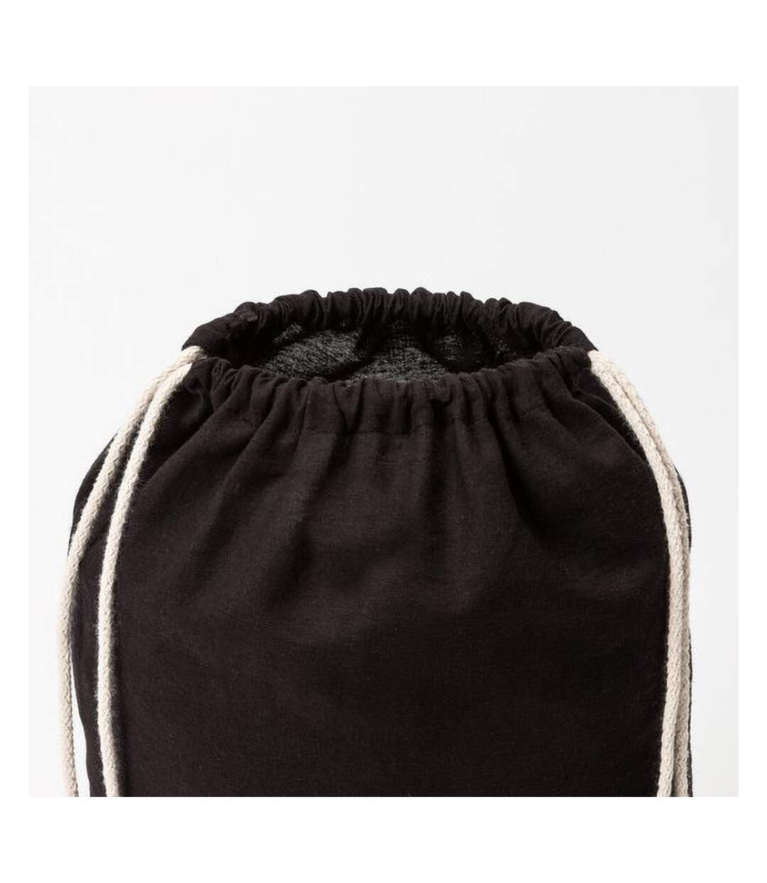 Bullet Oregon Cotton Premium Rucksack (Pack of 2) (Solid Black) (44 x 33 cm) - UTPF2410-2