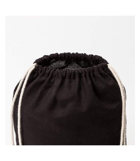Bullet Oregon Cotton Premium Rucksack (Pack of 2) (Solid Black) (17.3 x 13 inches)