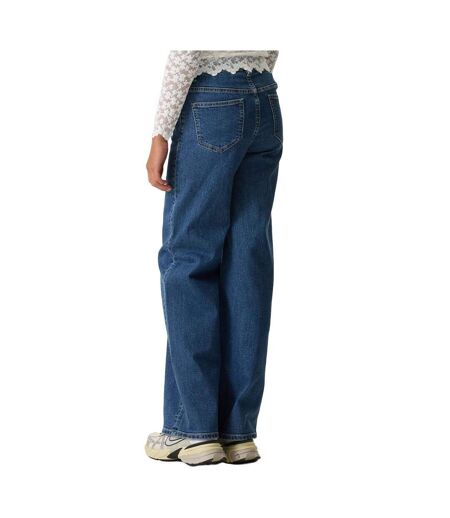 Jean droit bleu femme annemay wide