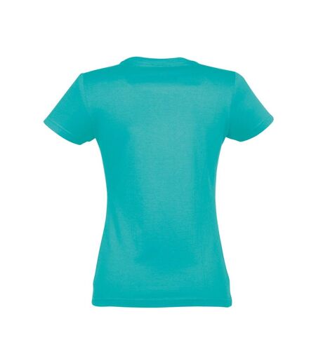 SOLS Womens/Ladies Imperial Heavy Short Sleeve T-Shirt (Caribbean Blue) - UTPC291