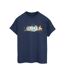 Disney Femmes/Ladies Lightyear Star Command Graphic Title Cotton Boyfriend T-Shirt (Bleu marine) - UTBI50322-1