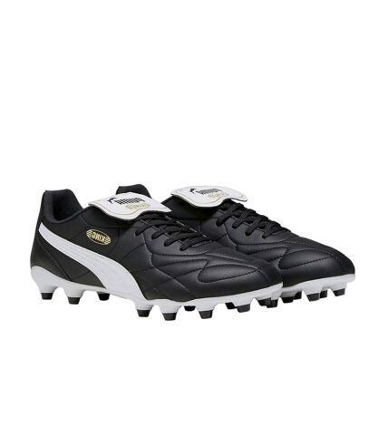 Chaussures de foot pour terrain ferme king top homme noir / blanc Puma