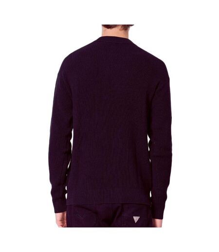 Pull bordeaux homme calvin klein jeans waffle