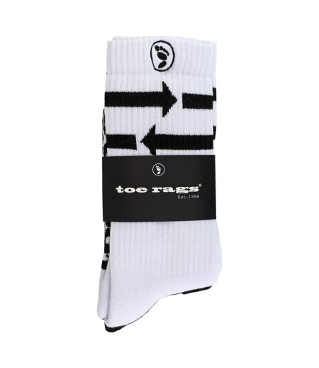 2 Pairs Mens Arrow Patterned Fashion Crew Socks