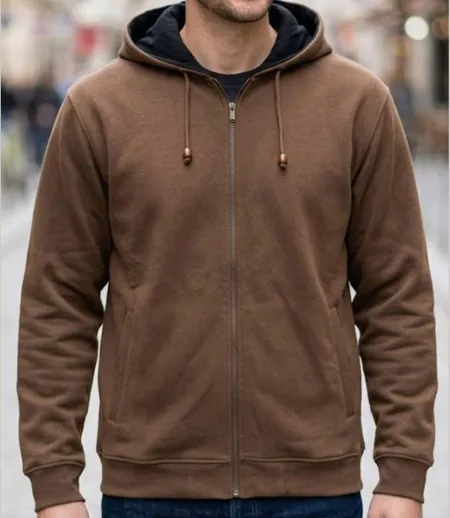 MAYFLOWER SH9021C — Sweat polaire chocolat : la chaleur douce et isolante
