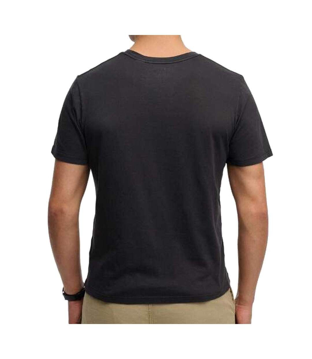 T-Shirt noir homme superdry classic essential-2
