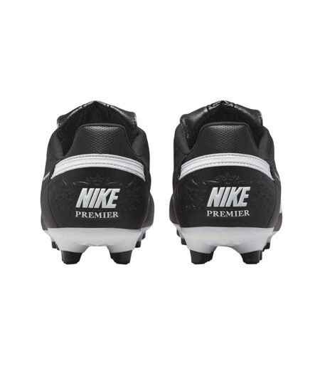 Mens Premier 3 Leather Firm Ground Football Boots Black Nike