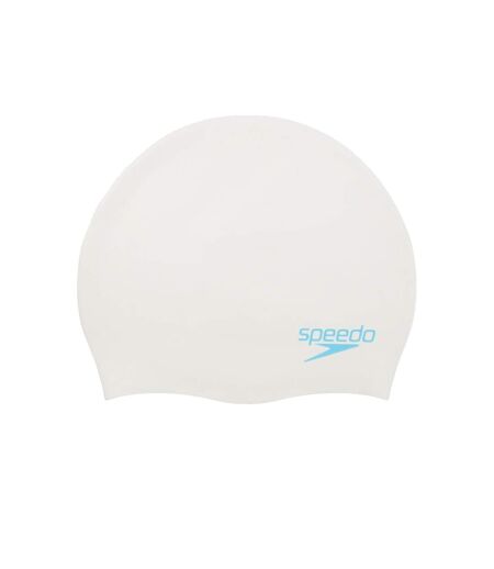 Bonnet De Bain Adulte Blanc Bleu Speedo