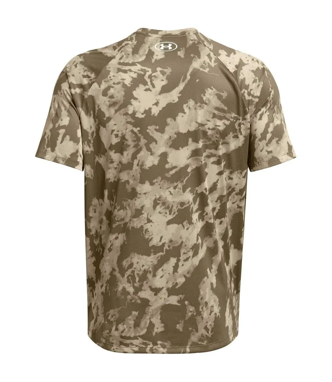 Mens Camo Technical Regular T-shirt Khaki Green Under Armour-4