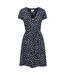 Womens/ladies santorini spotted jersey uv protection dress navy Mountain Warehouse