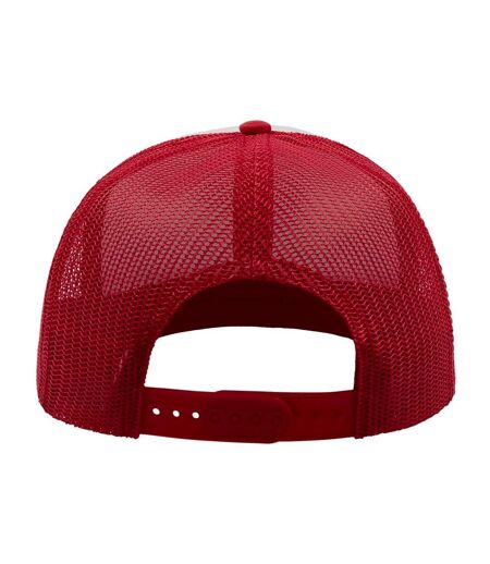 Atlantis - Casquette trucker SNAP 90S - Adulte (Blanc / Rouge / Noir) - UTAB451