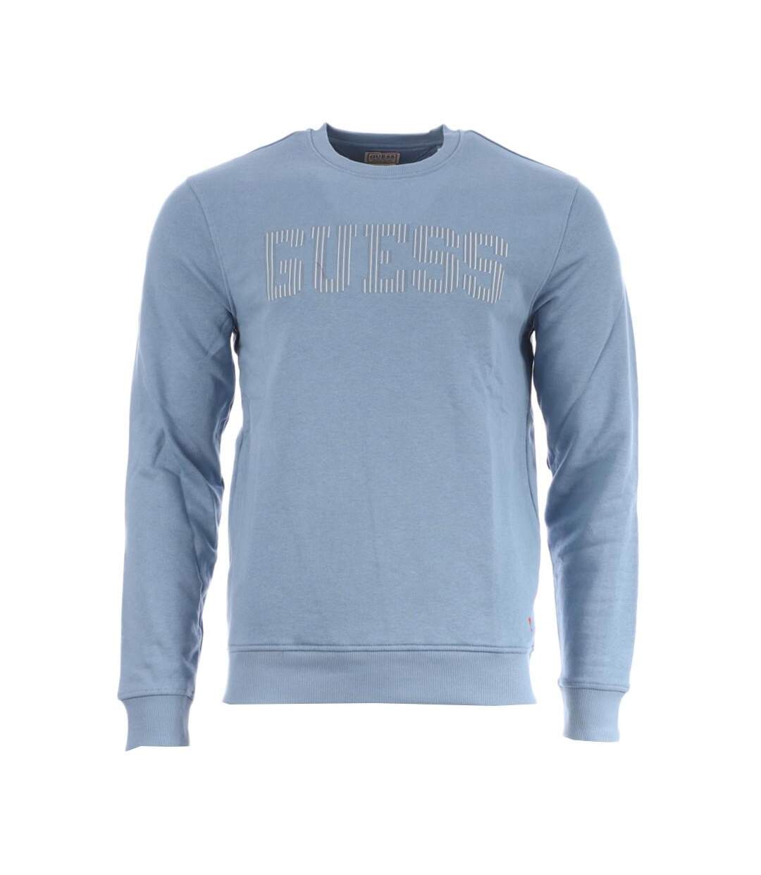 Sweat Bleu Homme Guess Beau Cn Fleece - L-1