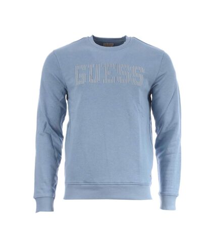 Sweat Bleu Homme Guess Beau Cn Fleece - L