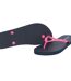 Womens/ladies Rubber Flat Flip Flops Navy Pink Jack Wills-4