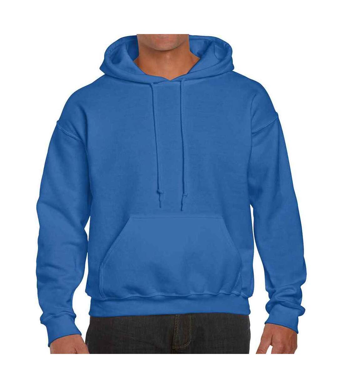 Sweat à capuche homme bleu roi Gildan-1