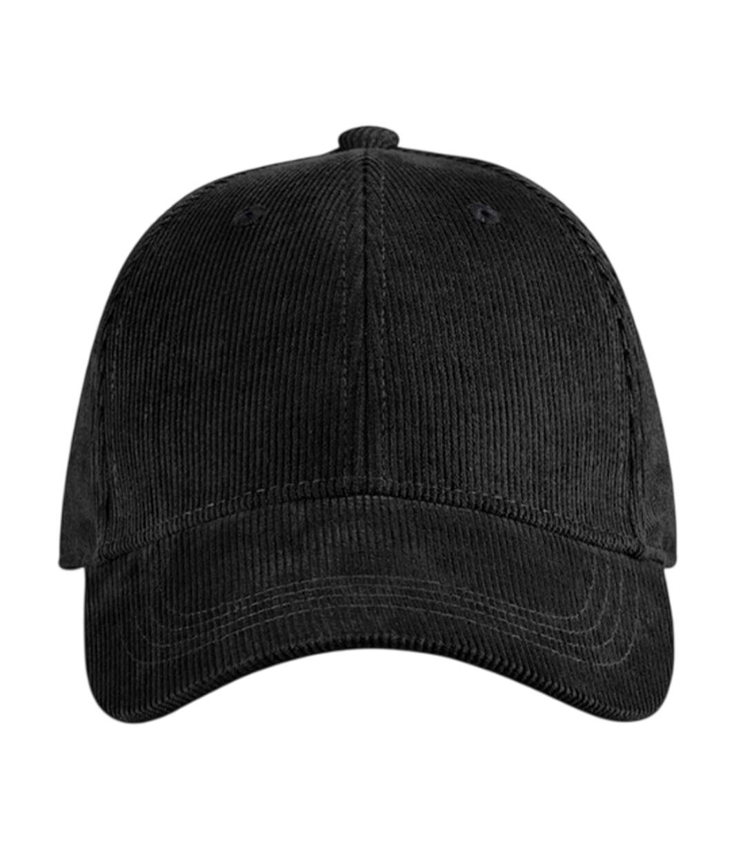 Casquette De Baseball Earthaware Adulte Noir Beechfield-3