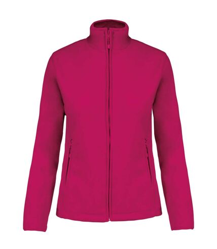 Womens/ladies maureen microfleece jacket fuchsia Kariban