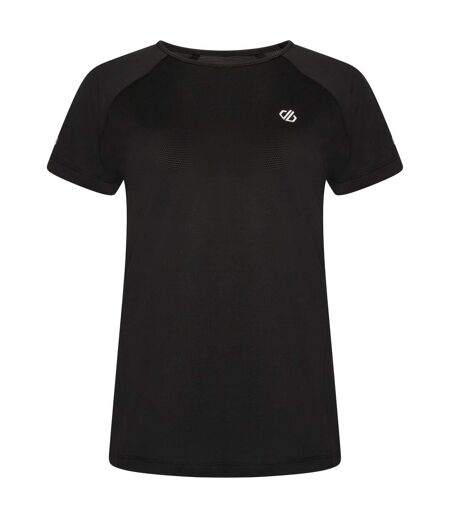 Womens/ladies Corral T-shirt Black Black Dare 2B