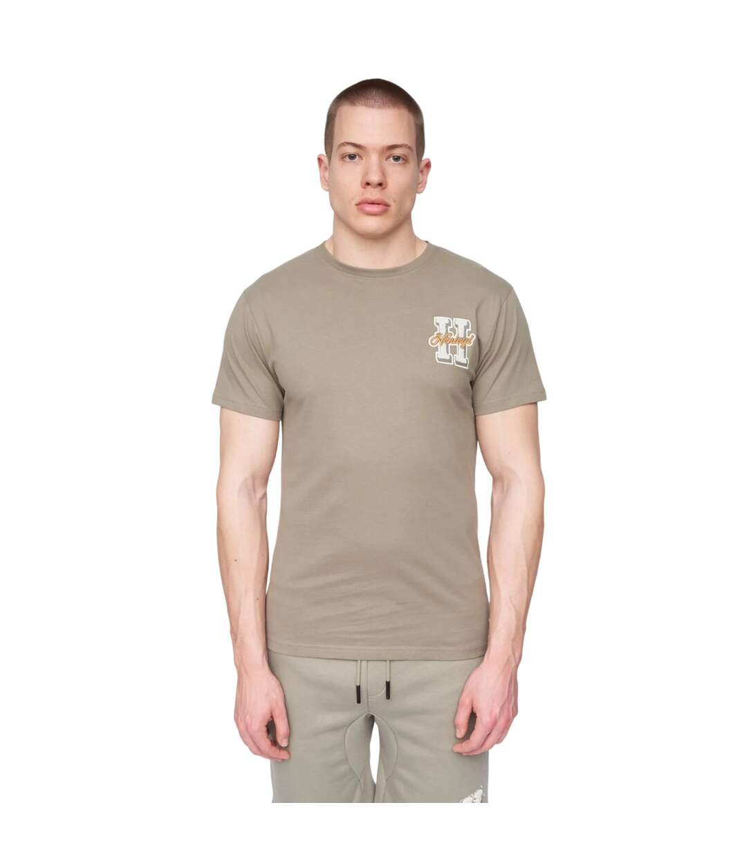 T-shirt aitchen homme olive foncé Henleys-1