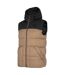 Doudoune Sans Manches Style Bloc De Couleur H4z22 Homme Noir Doré 4F-2