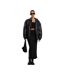Womens/ladies Ribbed High Slit Maxi Skirt Black Urban Classics-1