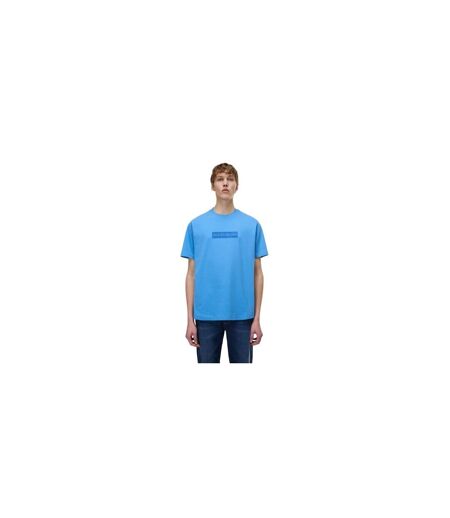 T-shirt Motif/style Logo Rectangulaire Homme Bleu Napapijri
