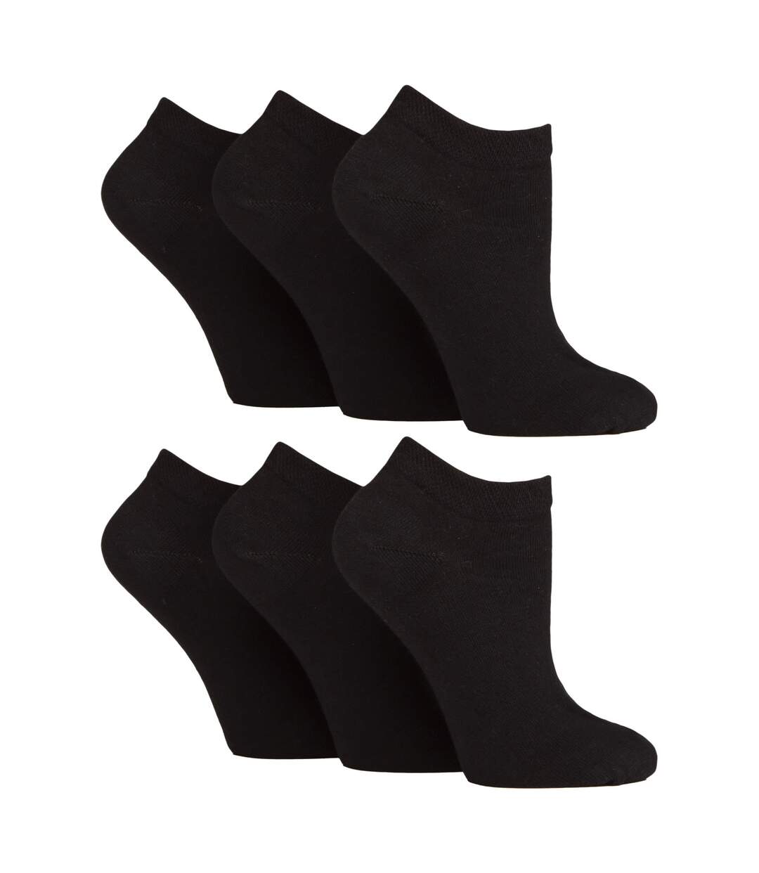 6 Pack Diabetic Trainer Socks for Women | Extra Wide Ankle Socks-1