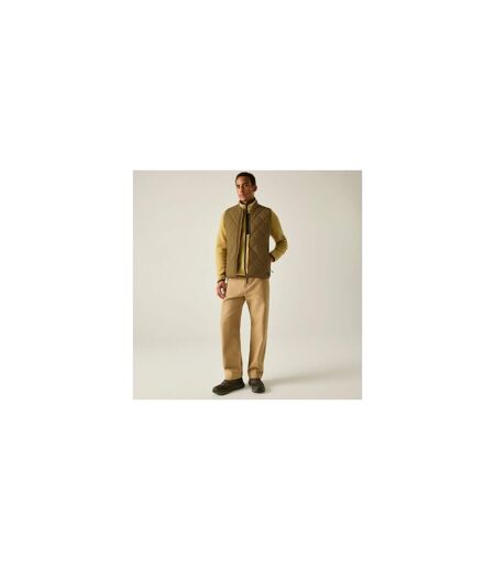 Mens Harvin Diamond Quilt Body Warmer Rich Tan Regatta