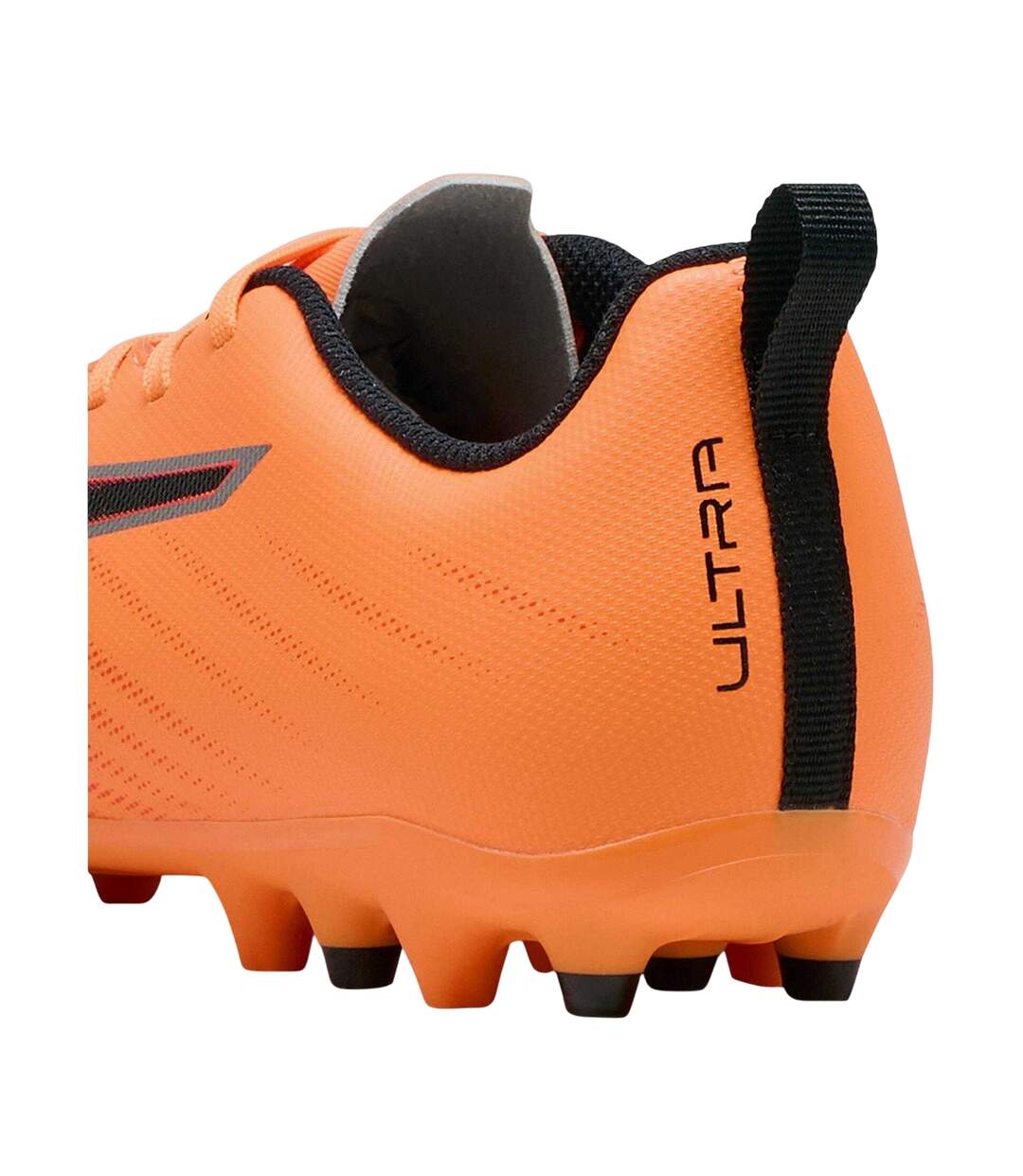 Chaussures De Foot Pour Terrain Ferme Motif/style À Rayures Ultra Play Enfant Rouge Feu Puma-2