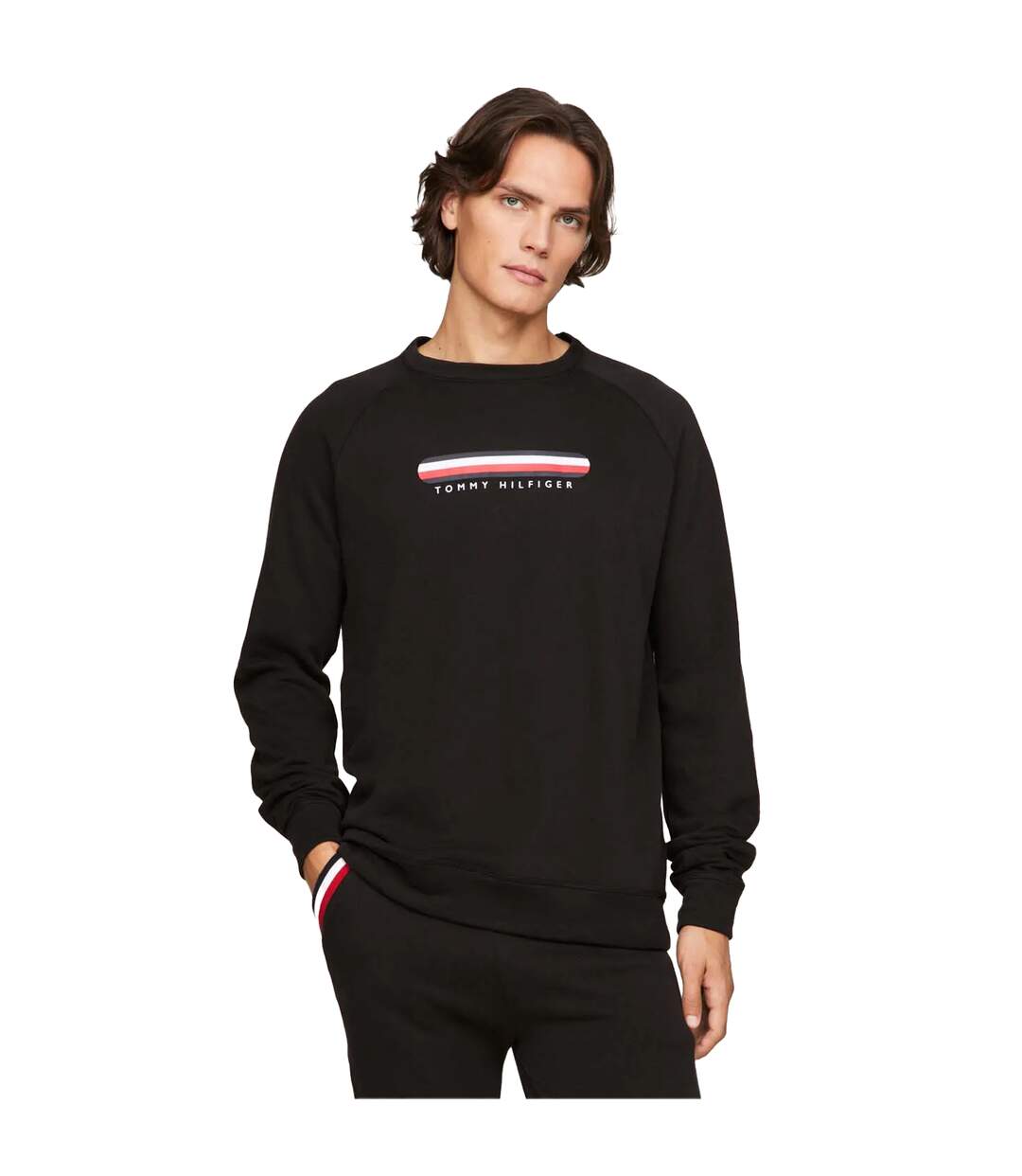 Sweat Homme Noir Tommy Hilfiger-1