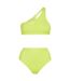 Ensemble Maillot De Bain 2 Pièces Motif/style Logo Femme Jaune Vif Off White-2