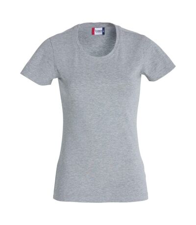Clique Womens/Ladies Carolina Melange T-Shirt (Gray)