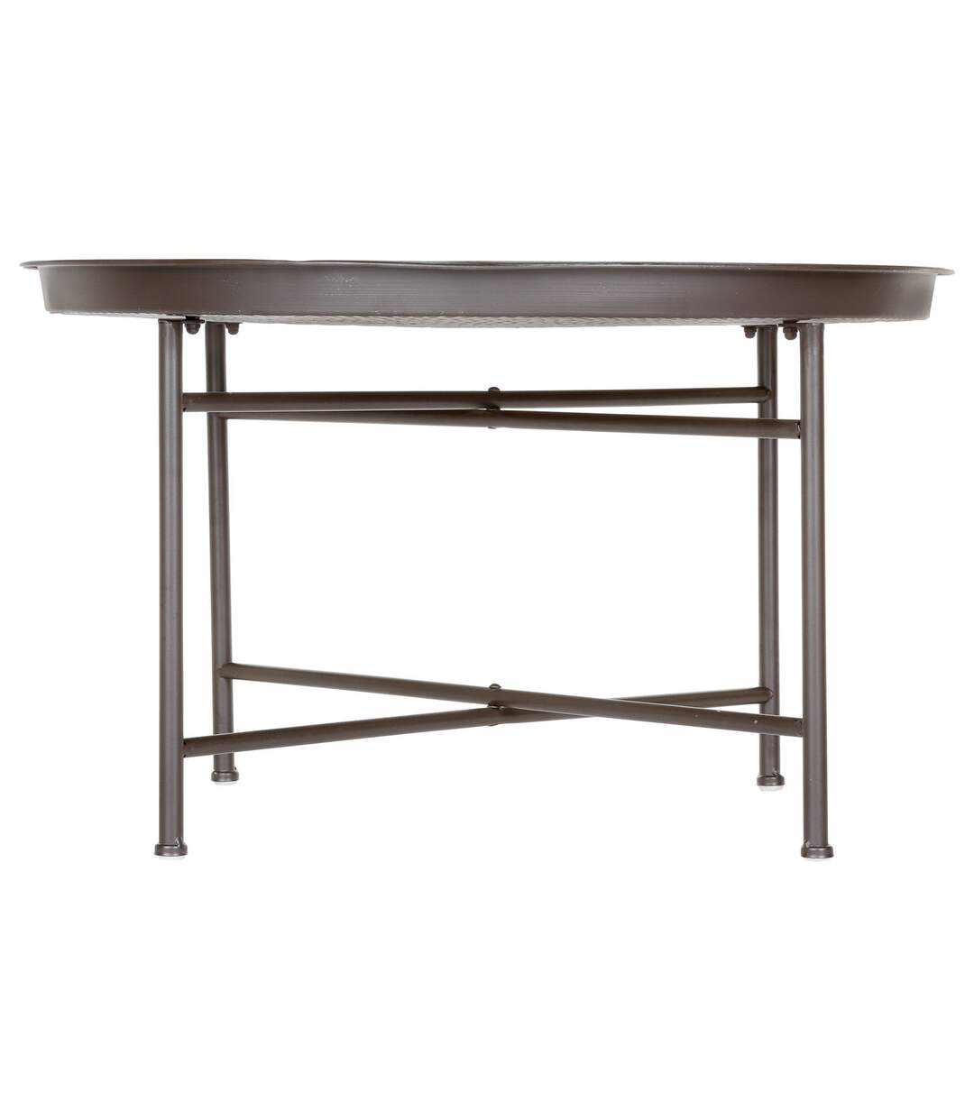 Table d'appoint en métal Instant - Diam. 65 cm - Gris-2