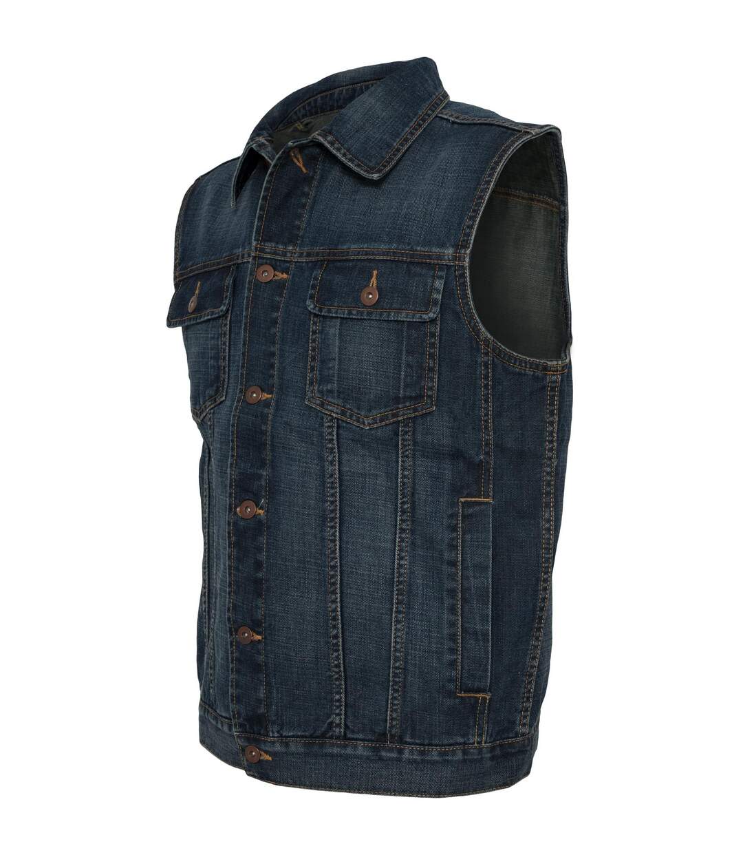 Veste Sans Manches Homme Bleu Denim Urban Classics-3